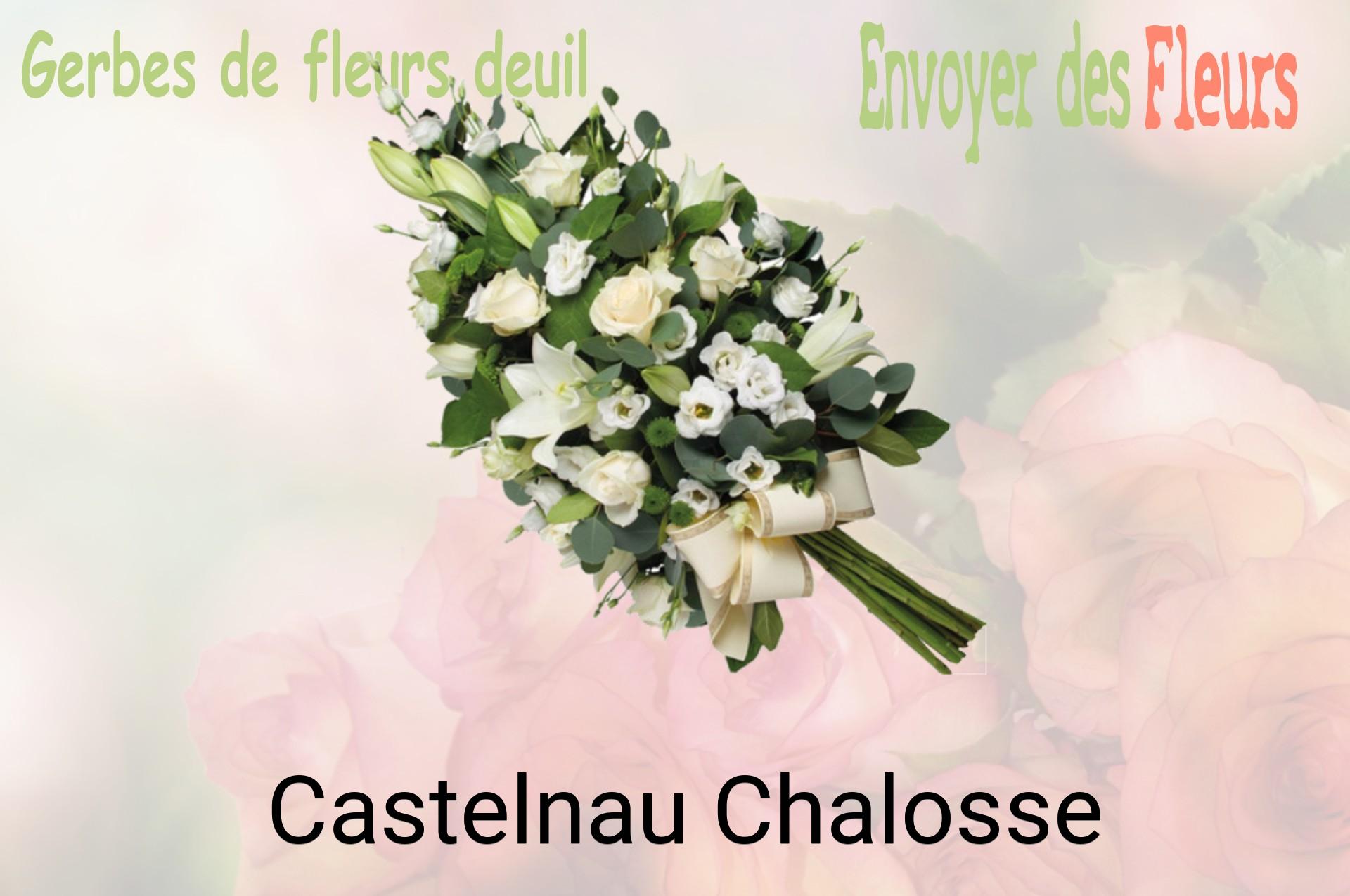 Gerbe de fleurs de deuil livrée à Castelnau-Chalosse